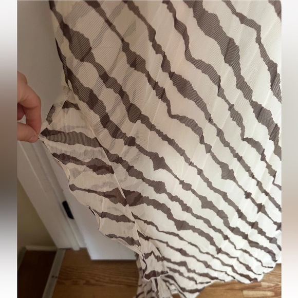 Future Collective Zebra Print One Shoulder Ruffle Maxi Dress L - Picture 7 of 10